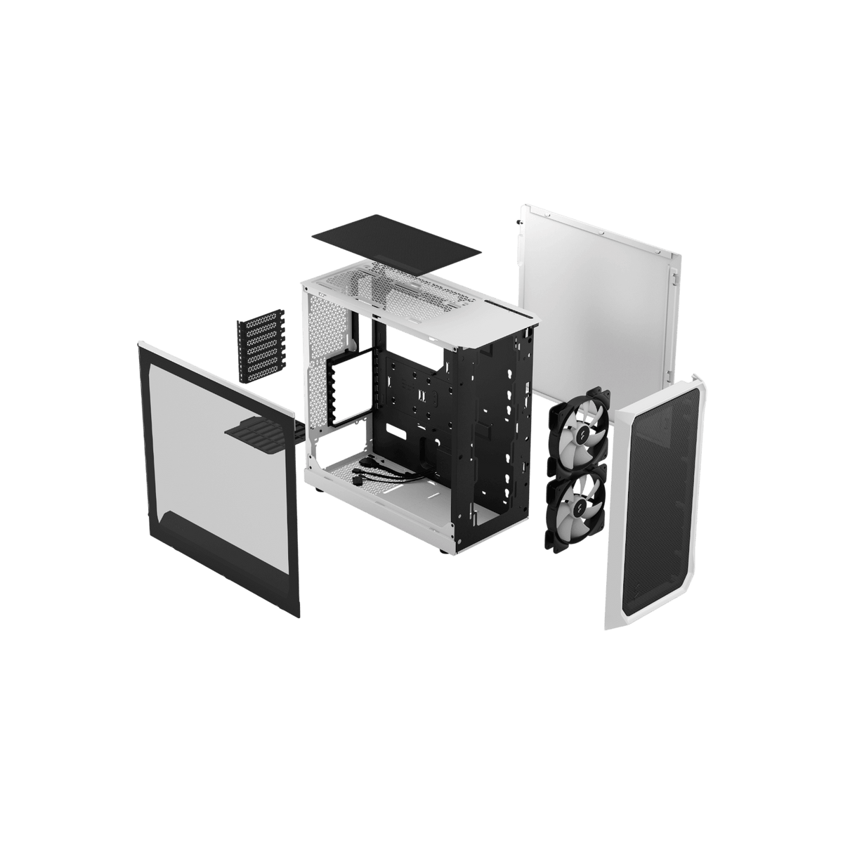 Obudowa Fractal Design Focus 2 RGB White TG Clear Tint.