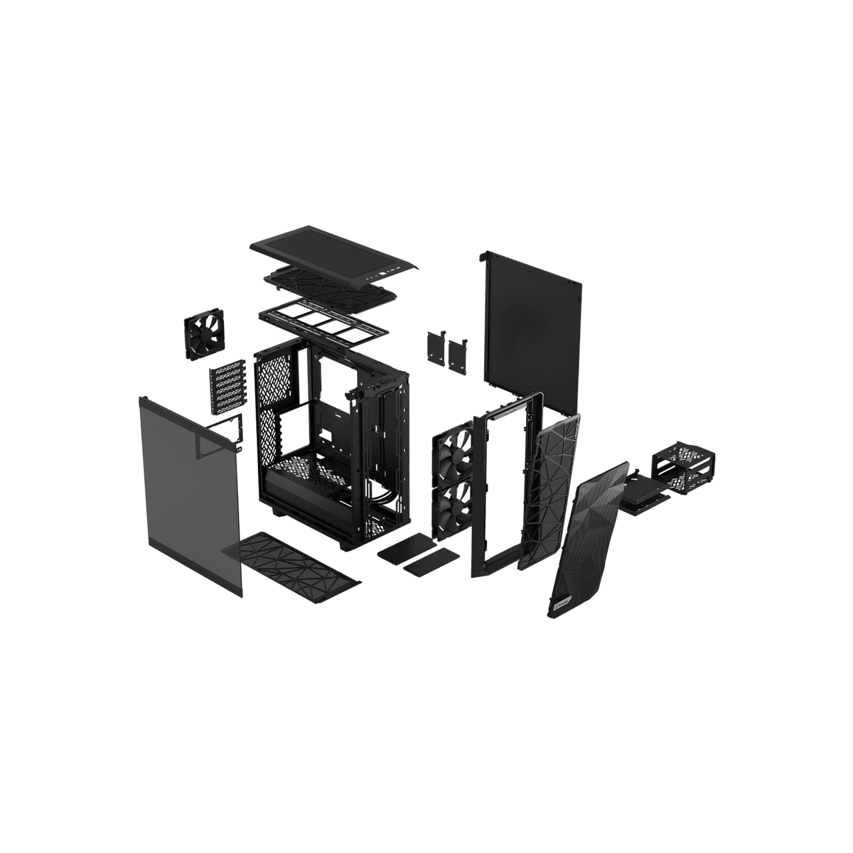 Obudowa Fractal Design Meshify 2 Compact Black TG Light Tint.