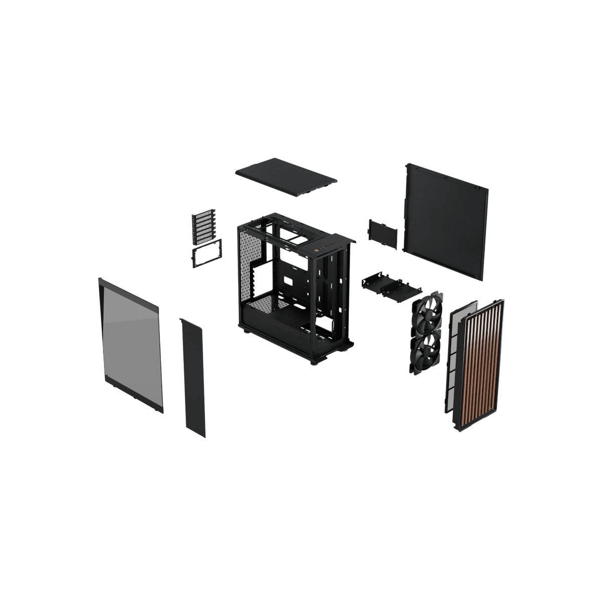 Obudowa Fractal Design North Charcoal Black TG Dark.