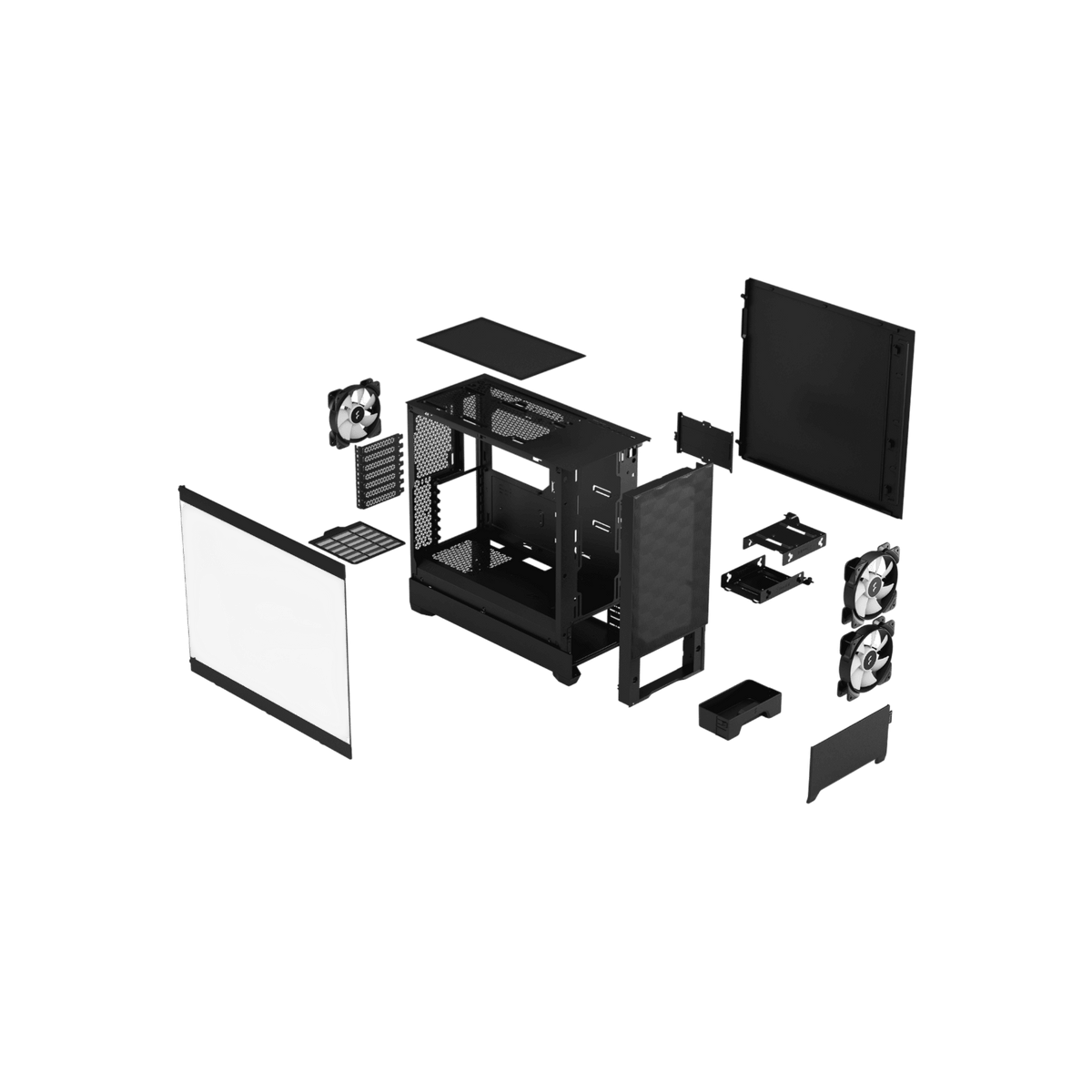 Obudowa Fractal Design Pop Air RGB Black TG Clear.