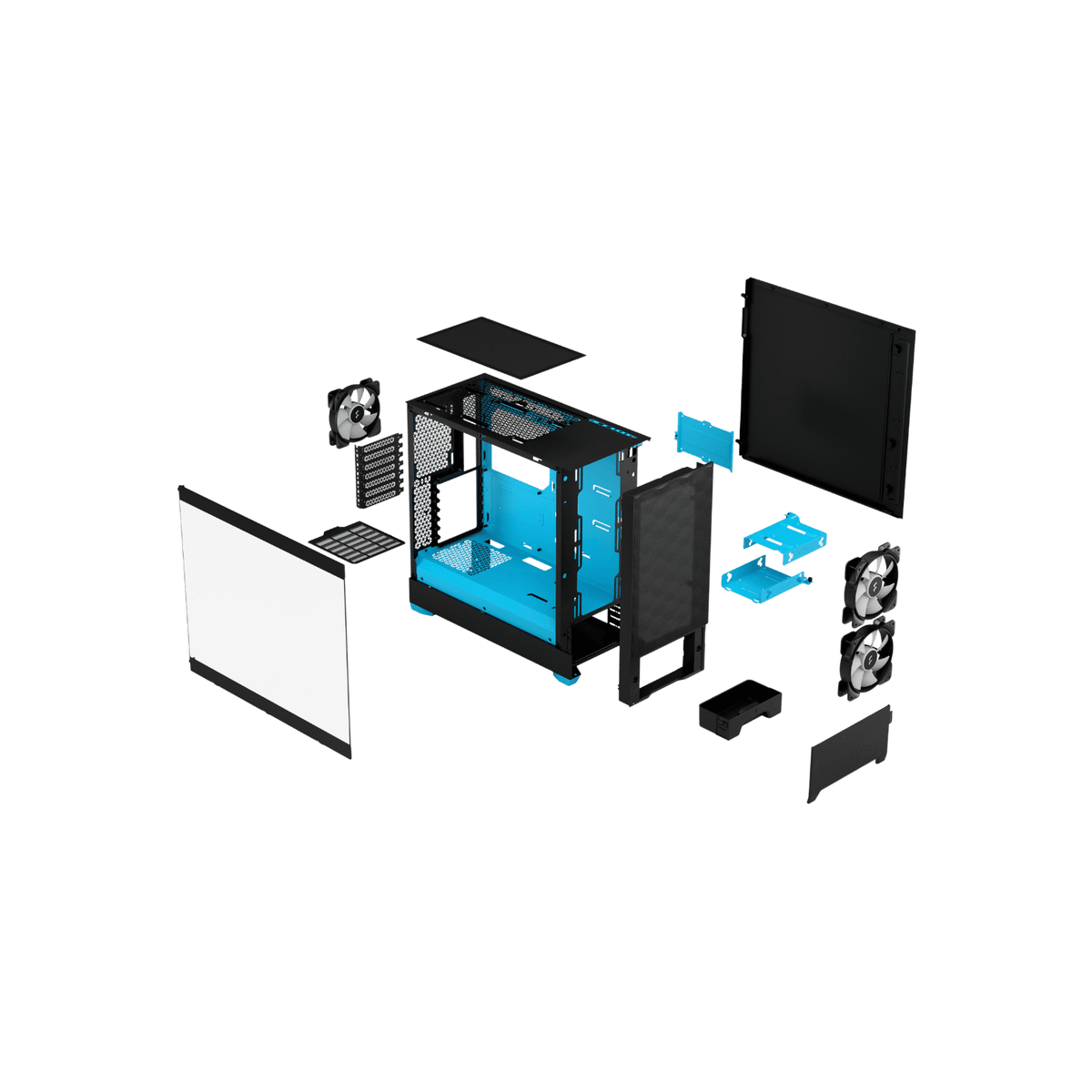 Obudowa Fractal Design Pop Air RGB Cyan Core.