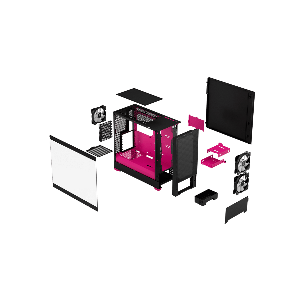 Obudowa Fractal Design Pop Air RGB Magenta Core.