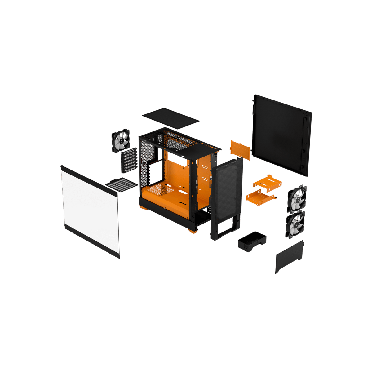 Obudowa Fractal Design Pop Air RGB Orange Core.