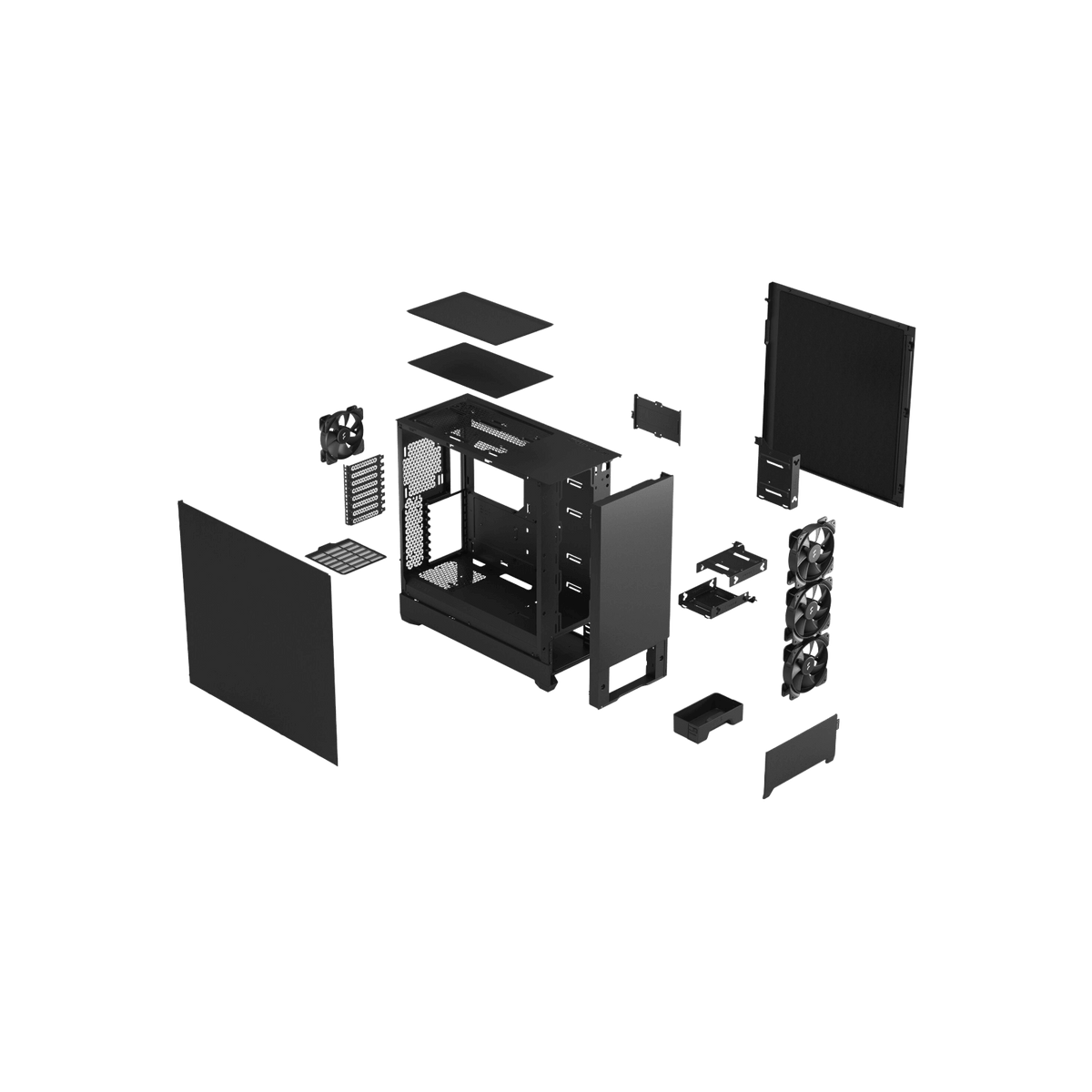 Obudowa Fractal Design Pop XL Silent Solid Black.
