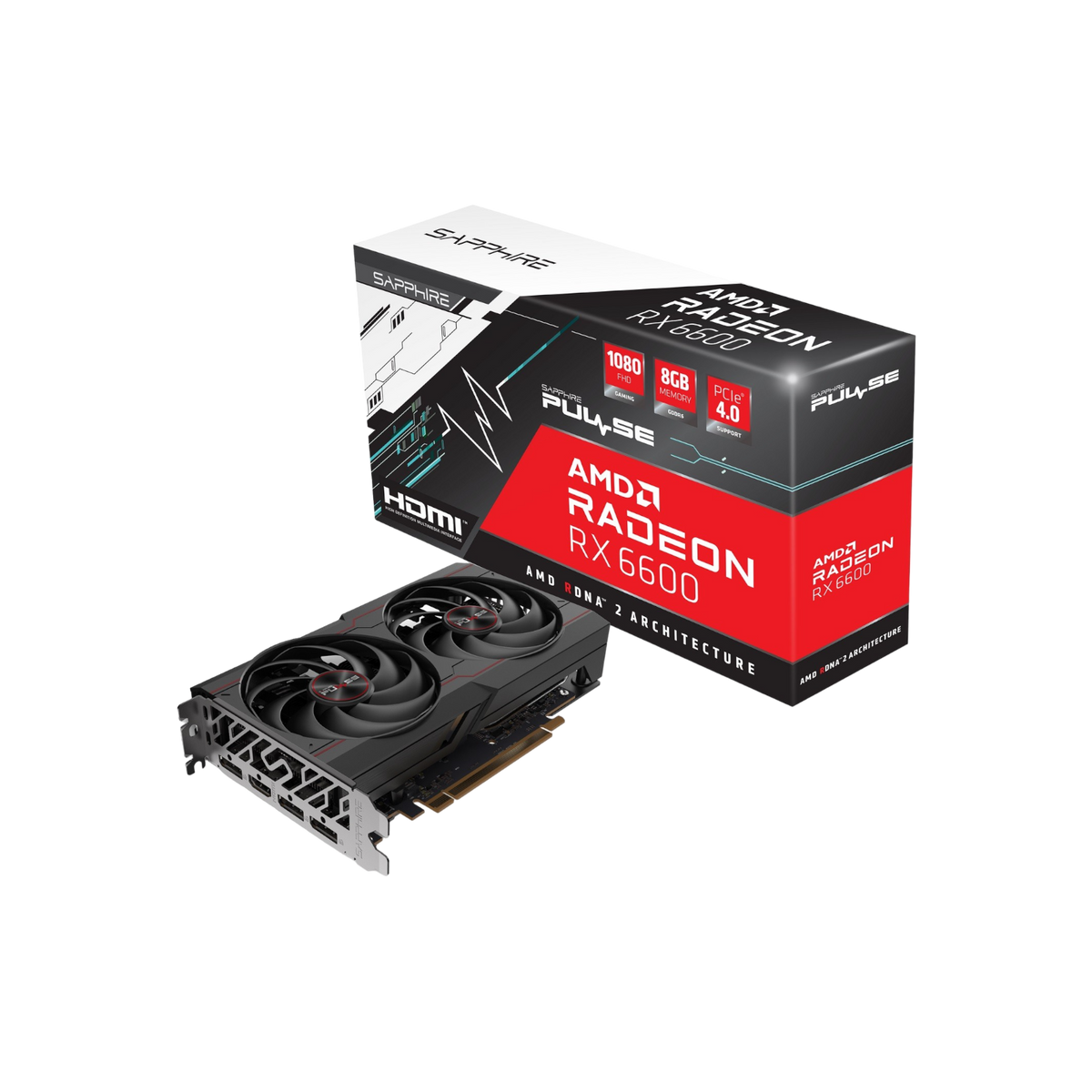 Karta graficzna Sapphire Radeon RX 6600 PULSE GAMING 8GB GDDR6.