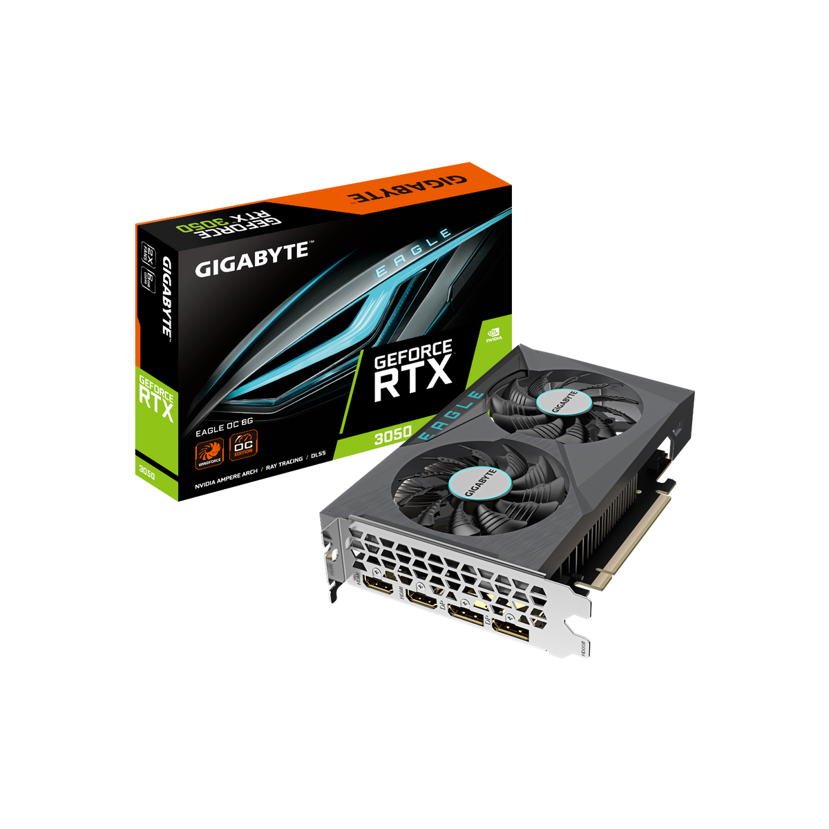 Karta graficzna Gigabyte GeForce RTX 3050 EAGLE OC 6GB GDDR6.