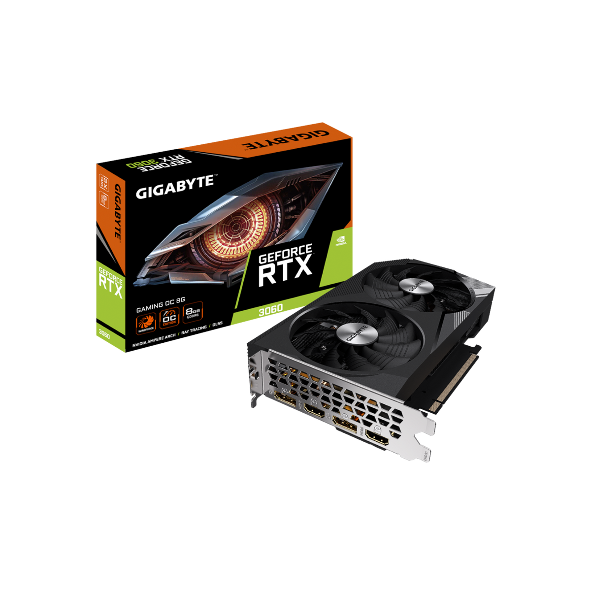 Karta graficzna Gigabyte GeForce RTX 3060 GAMING OC 8GB GDDR6.