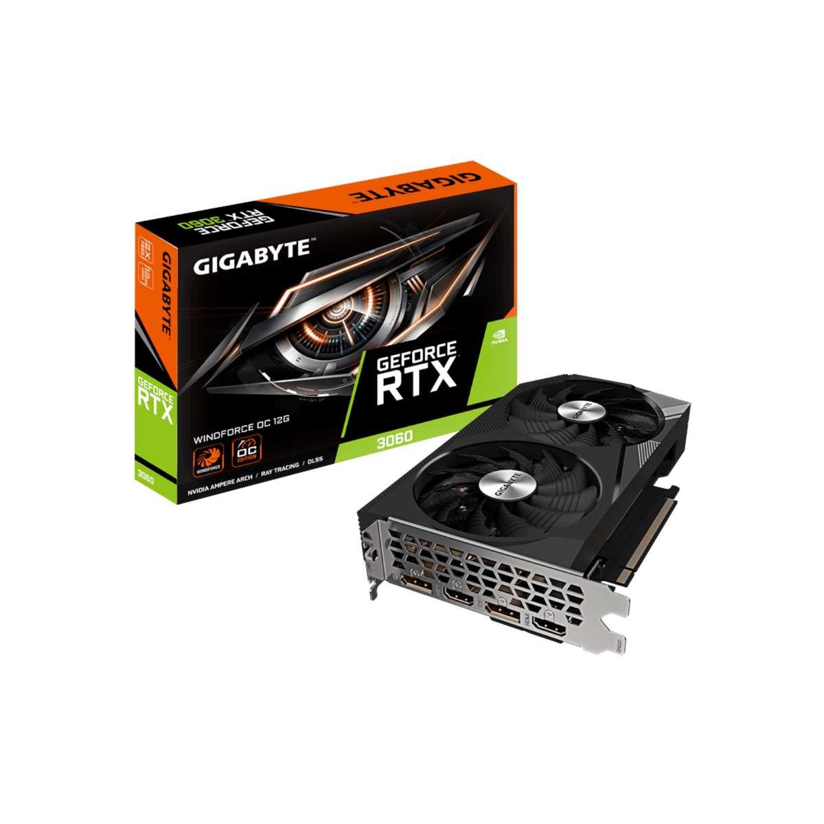 Karta graficzna Gigabyte GeForce RTX 3060 WINDFORCE OC 12GB GDDR6.