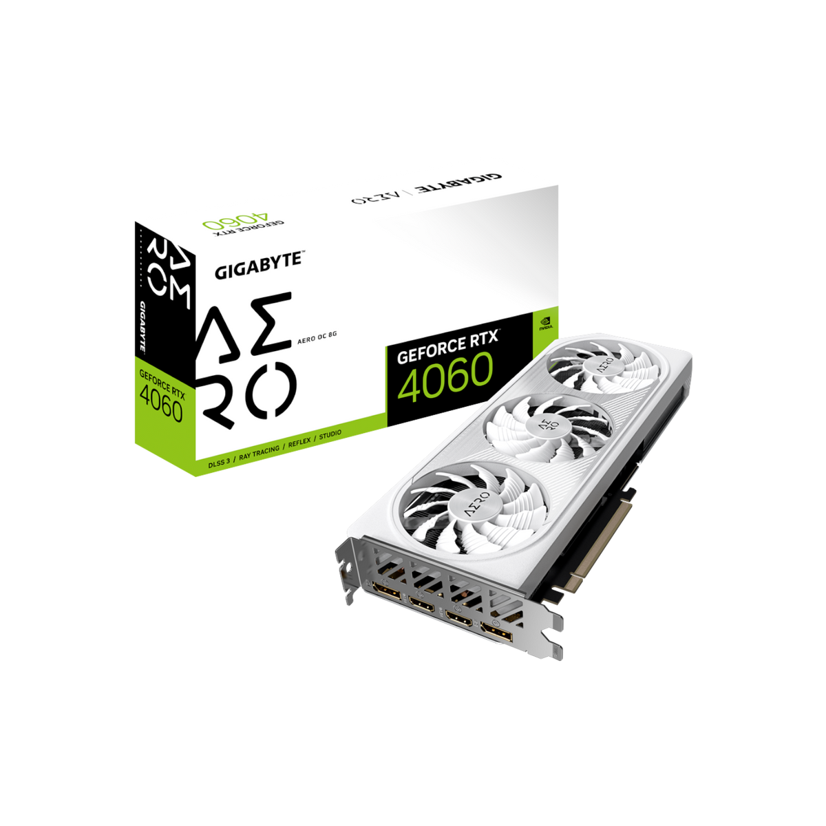 Karta graficzna Gigabyte GeForce RTX 4060 AERO OC 8GB GDDR6.