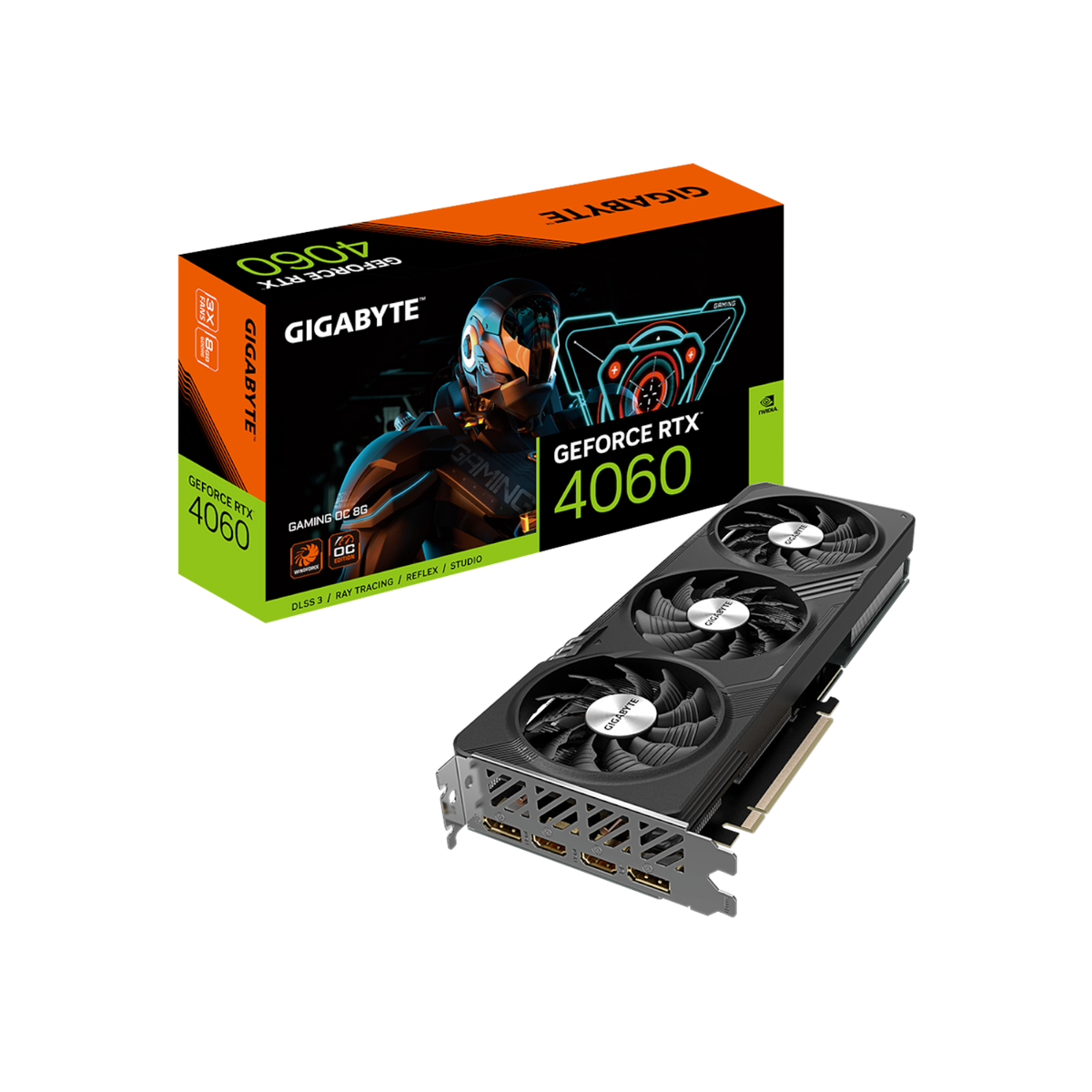 Karta graficzna Gigabyte GeForce RTX 4060 GAMING OC 8GB GDDR6.