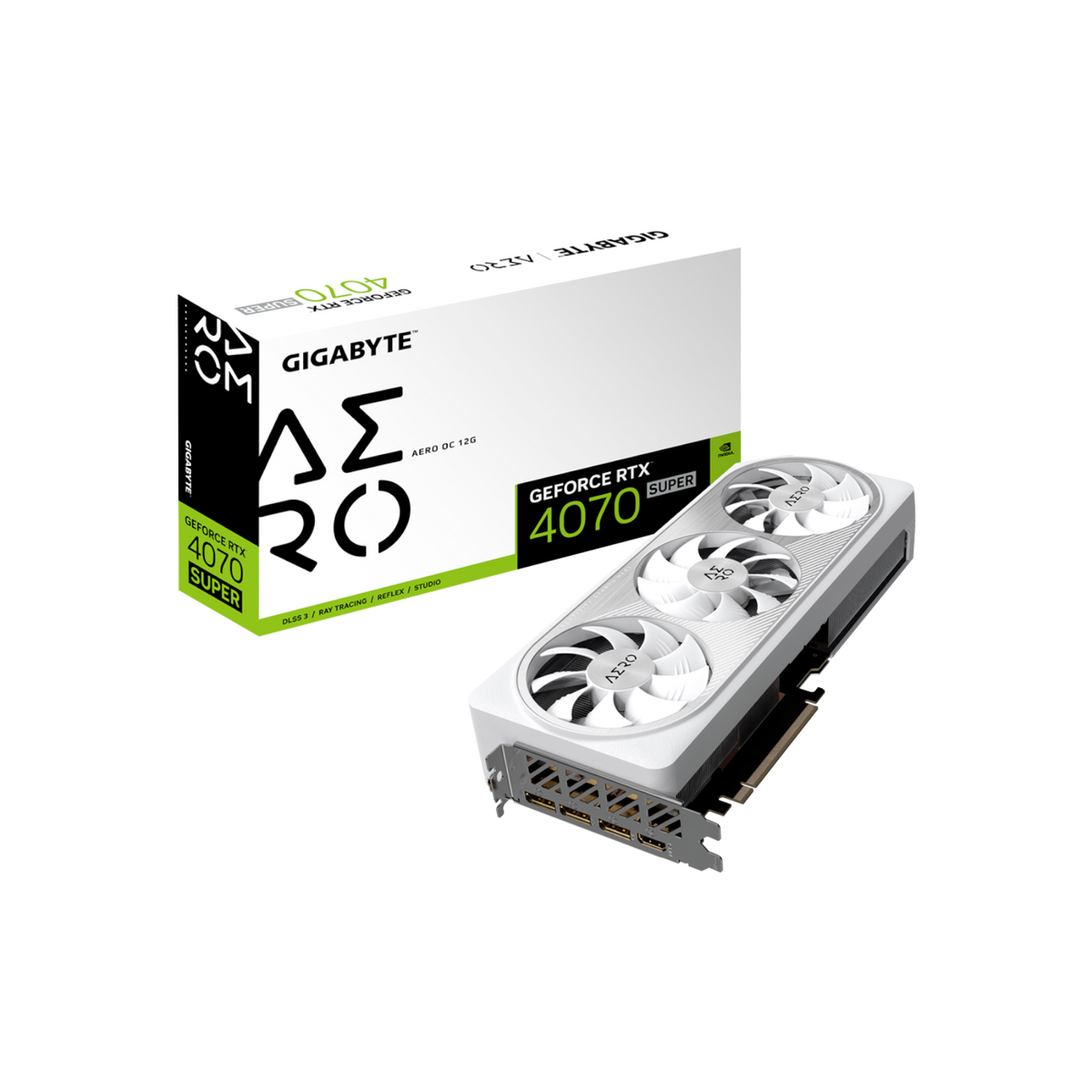 Karta graficzna Gigabyte GeForce RTX 4070 SUPER AERO OC 12GB GDDR6X.