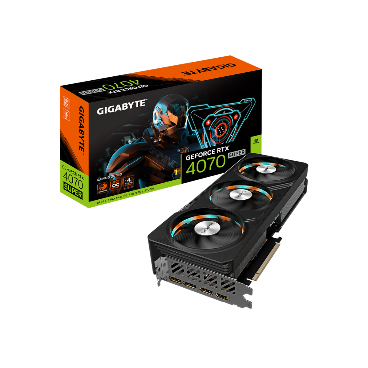 Karta graficzna Gigabyte GeForce RTX 4070 SUPER GAMING OC 12GB GDDR6X.