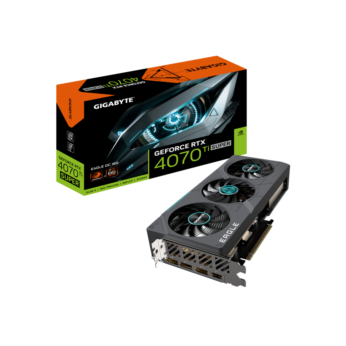Karta graficzna Gigabyte GeForce RTX 4070 Ti SUPER EAGLE OC 16G GDDR6X.