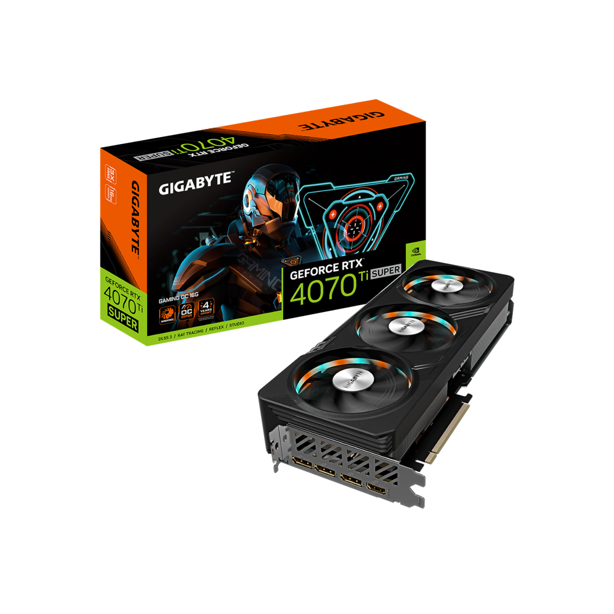Karta graficzna Gigabyte GeForce RTX 4070 Ti SUPER GAMING OC 16GB GDDR6X.