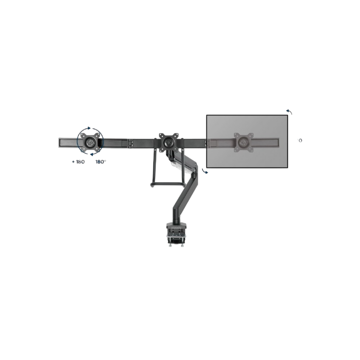 Uchwyt biurkowy na 3 monitory 17" - 27" Gembird MA-DA3-03 6kg.