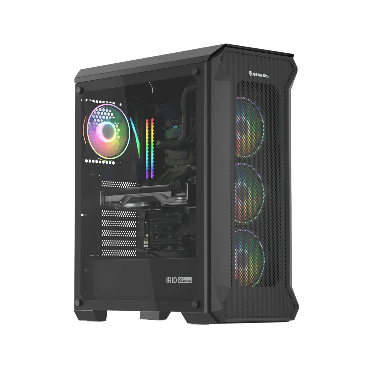Obudowa Genesis Irid 505 V2 ARGB Black.