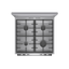Kuchnia gazowo-elektryczna Gorenje GKS6C71XF.