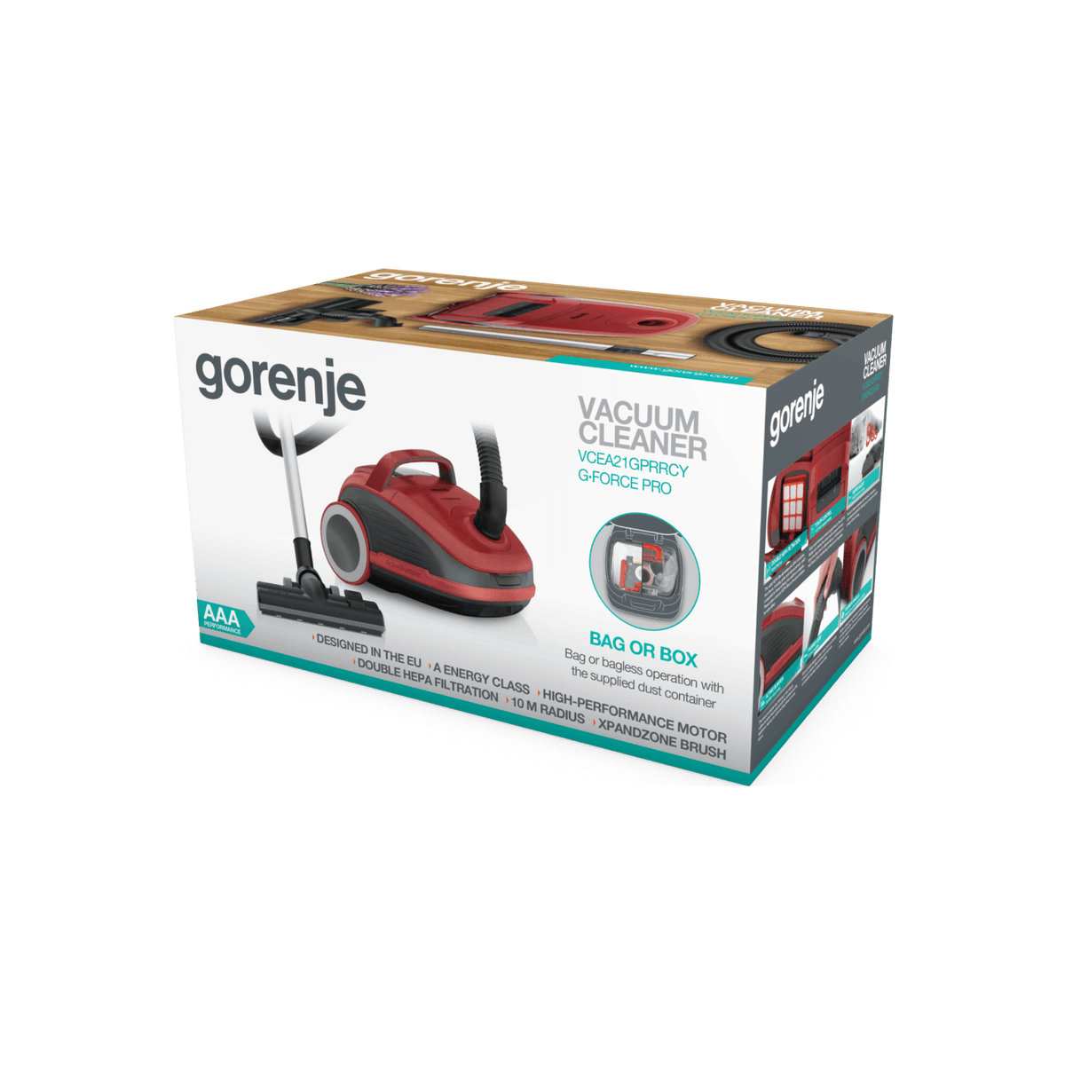 Odkurzacz workowy Gorenje VCEA21GPRRCY.
