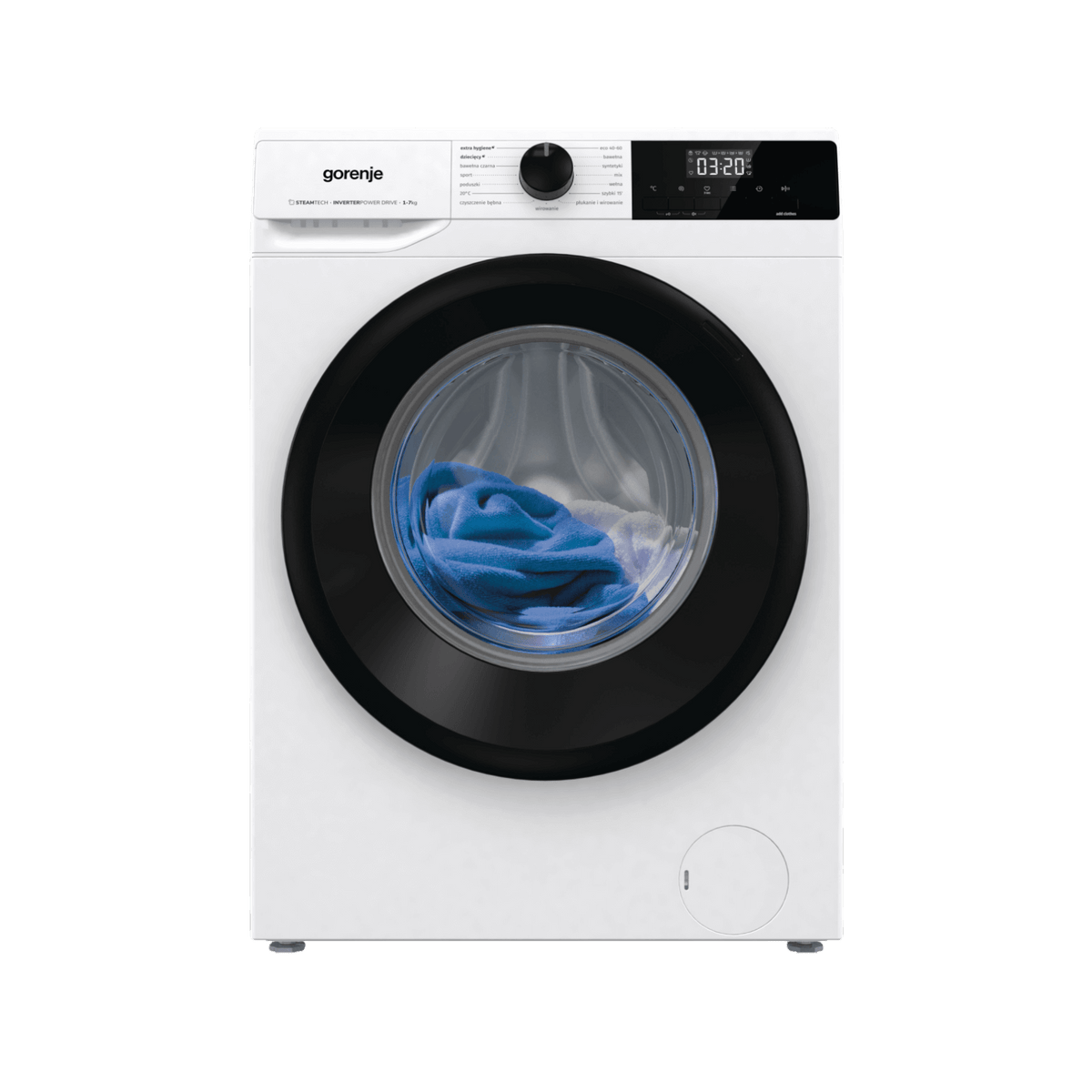 Pralka wolnostojąca Gorenje WNHEI74SAS/PL 7kg 1400rpm.