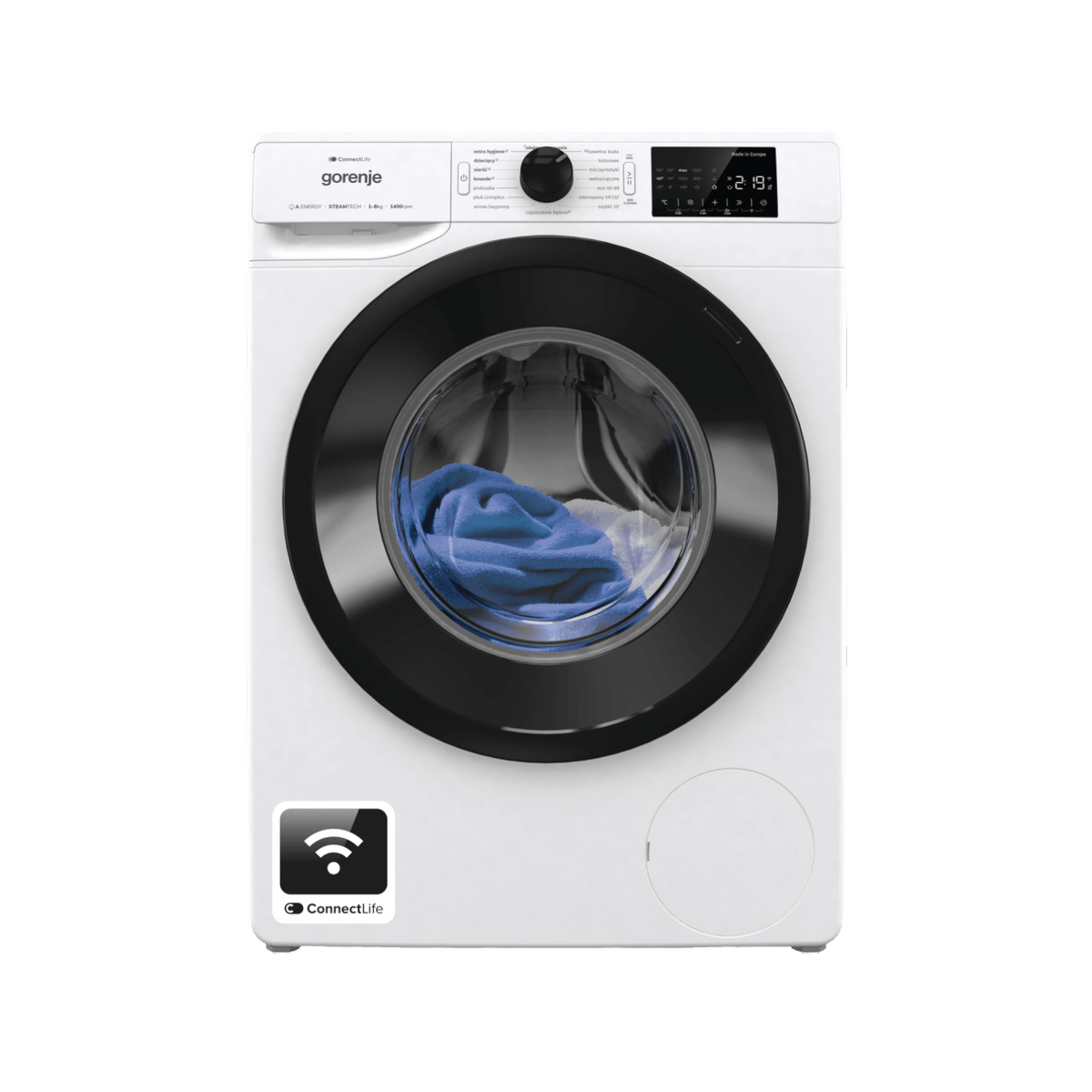 Pralka wolnostojąca Gorenje WPNEI84A1SWIFI/PL 8kg 1400rpm.