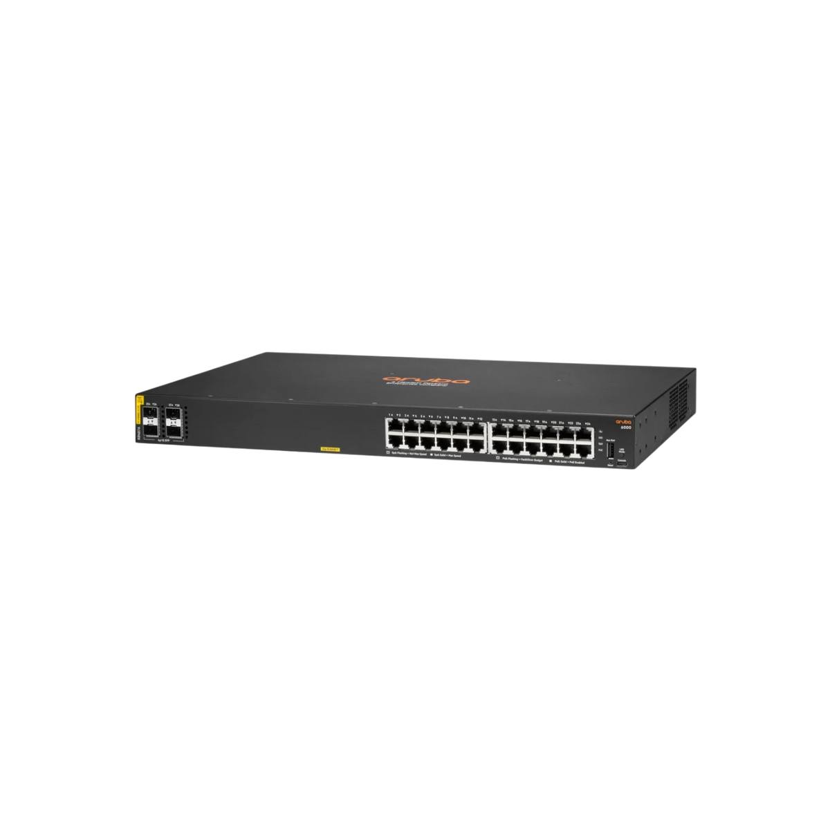 Switch zarządzalny Hewlett Packard Enterprise Aruba Networking 6000 R8N87A 24xGbE PoE 4xSFP 370W.