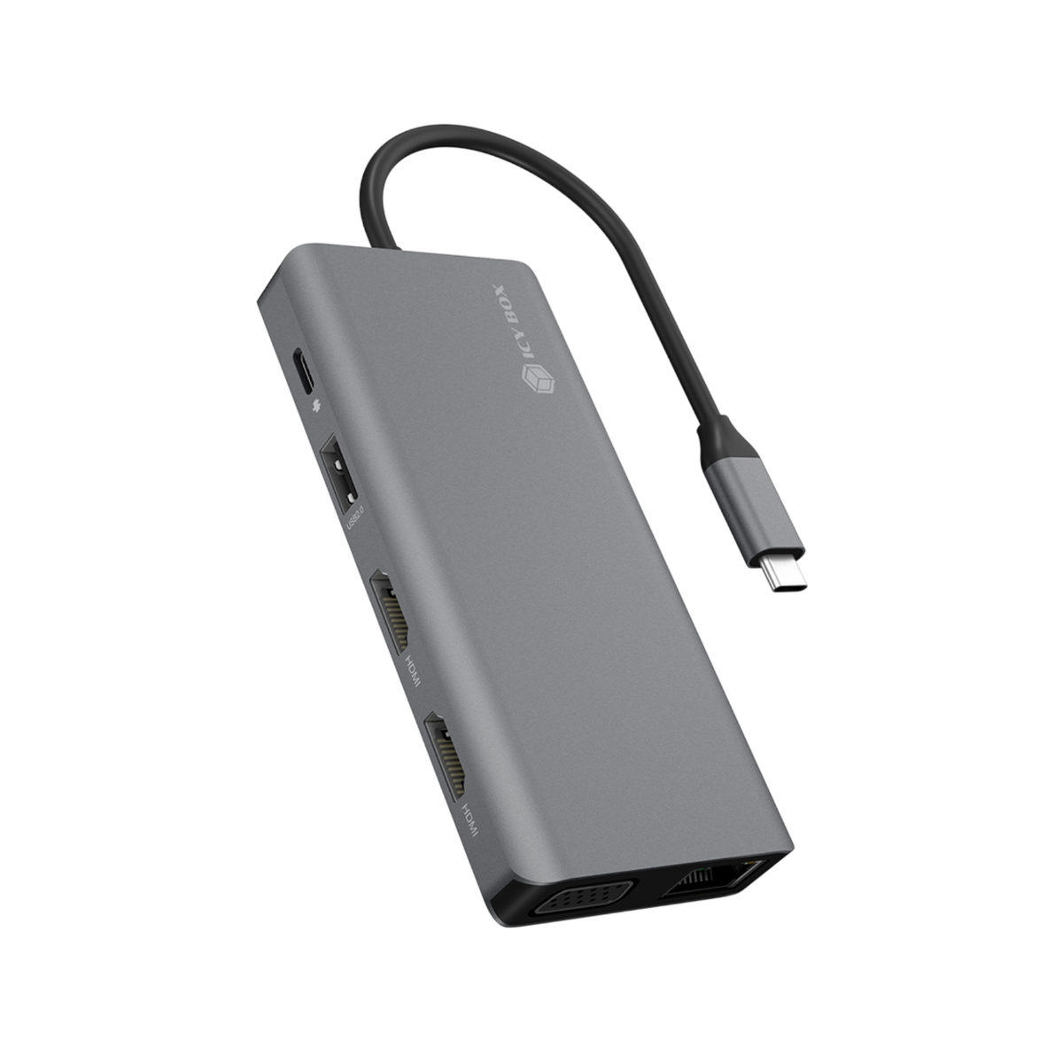 Stacja dokująca IcyBox IB-DK4070-CPD USB-C Power Delivery 100 W.