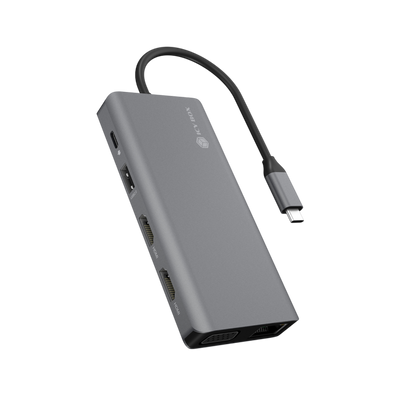 Stacja dokująca IcyBox IB-DK4070-CPD USB-C Power Delivery 100 W.