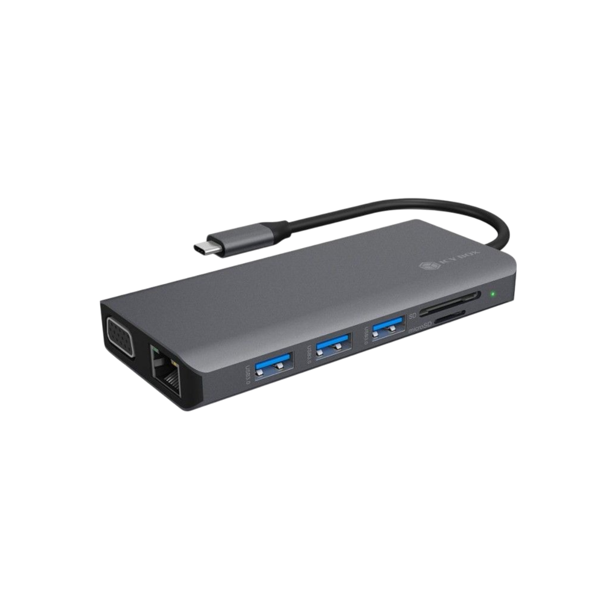 Stacja dokująca IcyBox IB-DK4070-CPD USB-C Power Delivery 100 W.