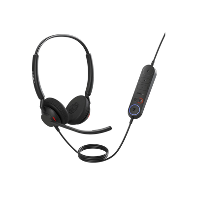 Słuchawki przewodowe nauszne Jabra Engage 40 (Inline Link) USB-A MS.