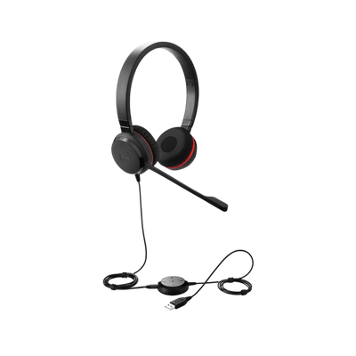 Słuchawki przewodowe nauszne Jabra Evolve 30 II USB 3,5mm.