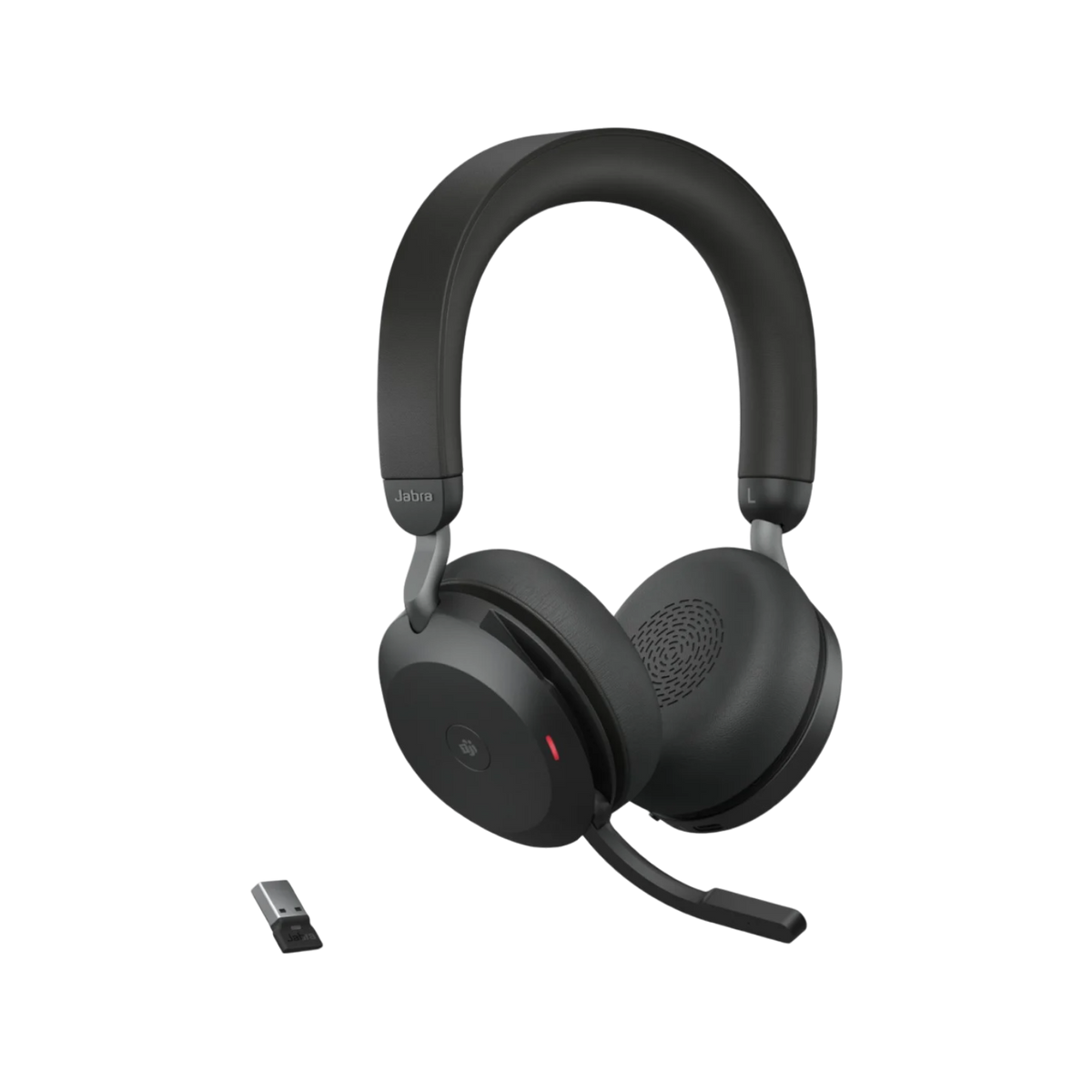 Słuchawki bezprzewodowe nauszne Jabra Evolve2 75 Link380a MS Stand.