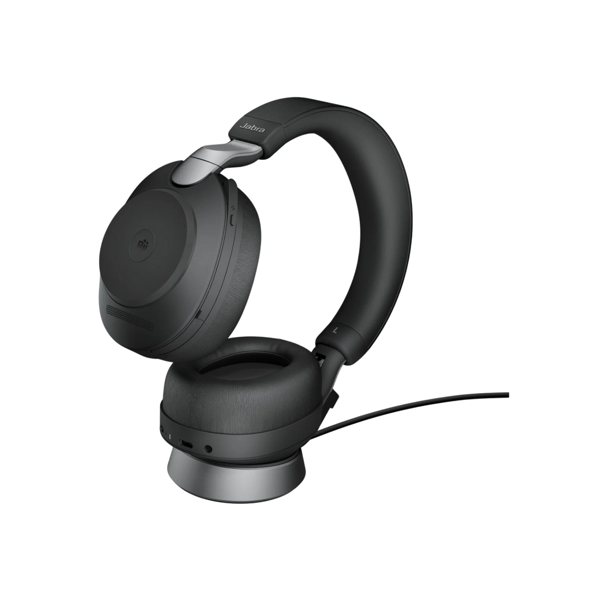 Słuchawki bezprzewodowe nauszne Jabra Evolve2 85 Link380a MS Stand Black.