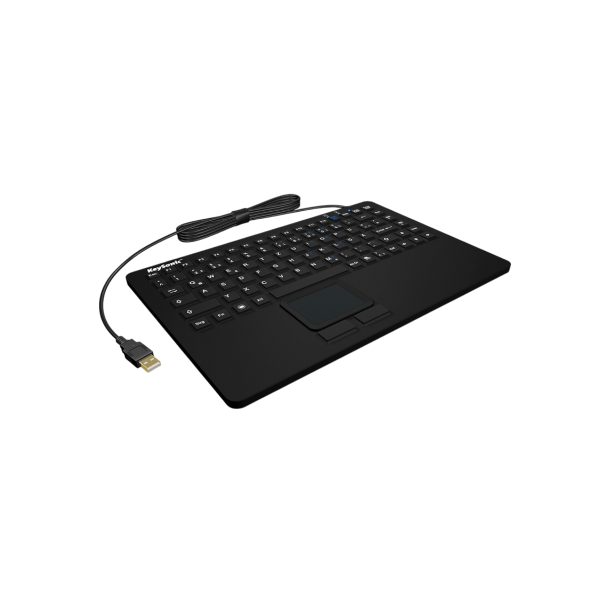 Klawiatura z touchpadem KEYSONIC KSK-5230IN (US) Silikonowa IP68.