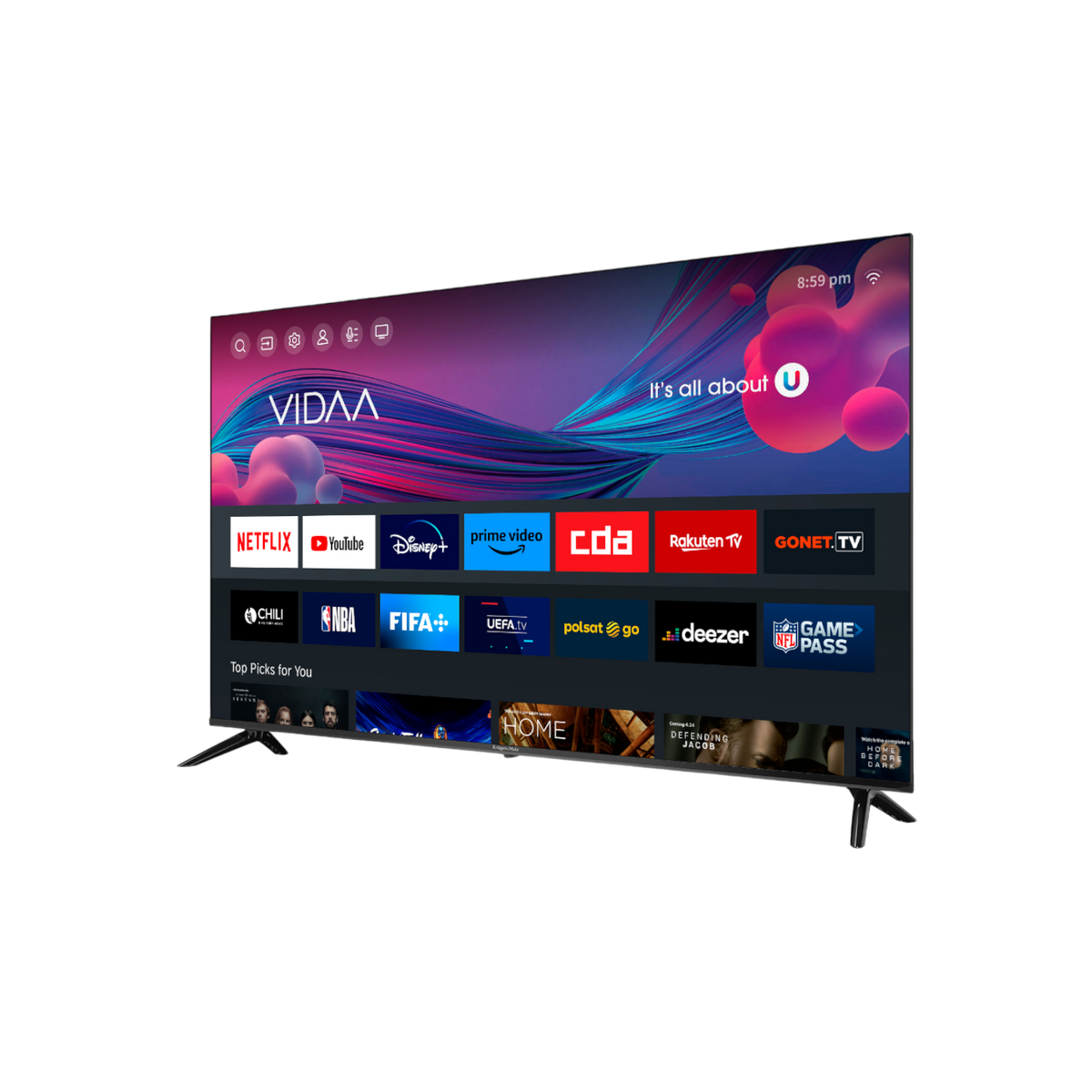 Telewizor Kruger&Matz KM0265UHD-V 65" UHD Smart TV.