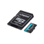 Karta pamięci microSD Kingston Canvas Go! Plus 1 TB z adapterem.