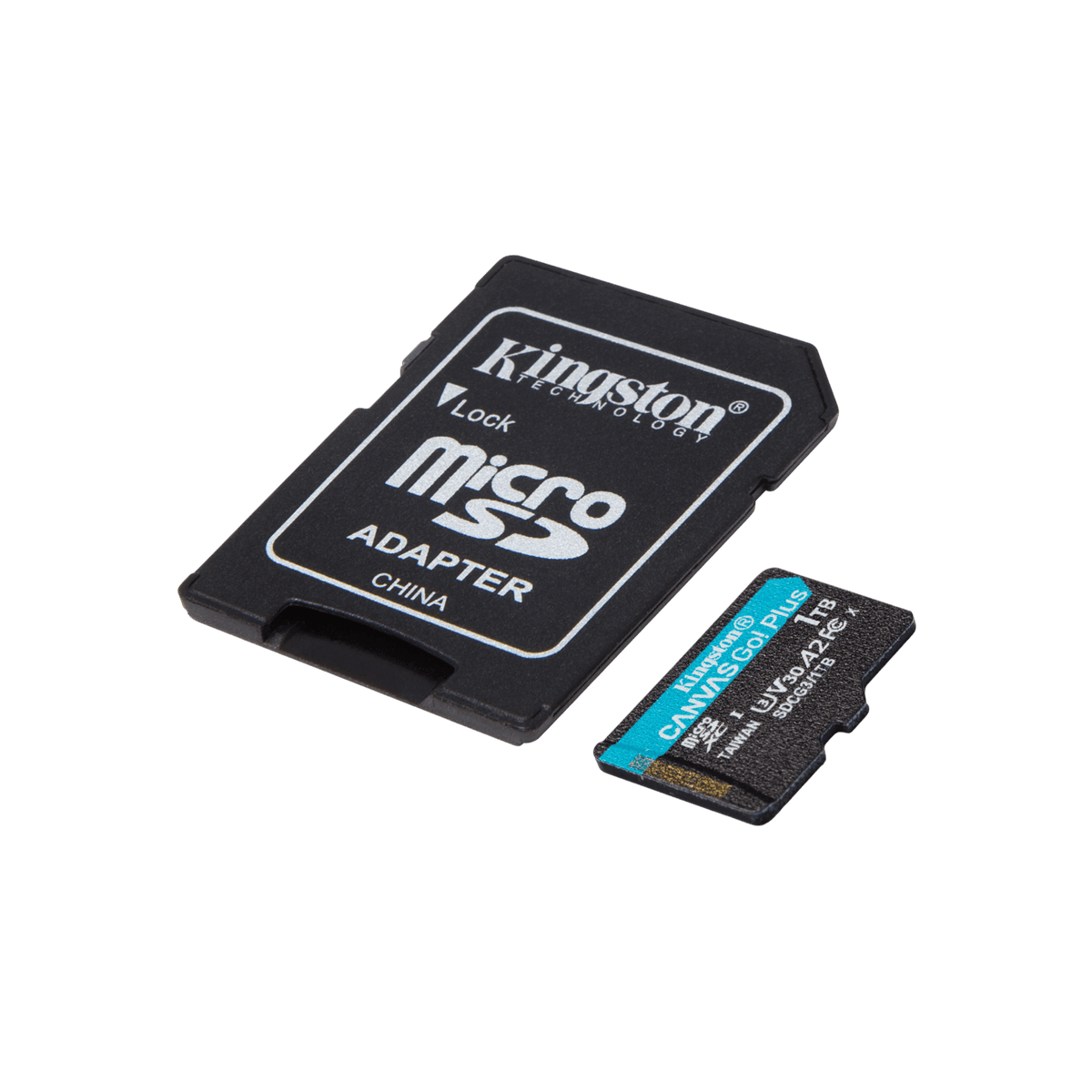 Karta pamięci microSD Kingston Canvas Go! Plus 1 TB z adapterem.