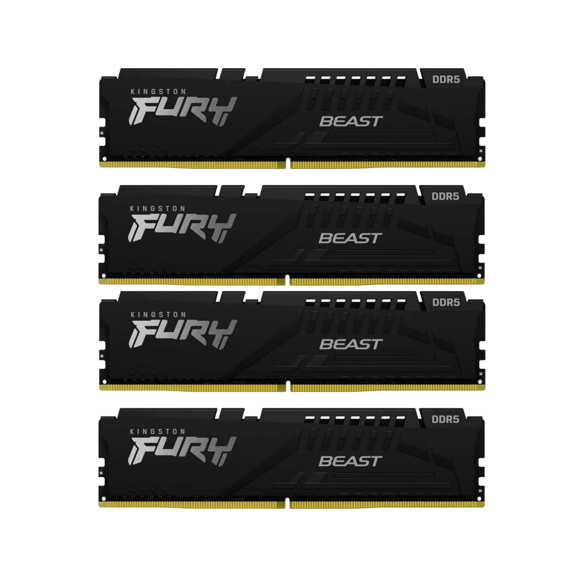 Pamięć RAM Kingston Fury Beast DDR5 128GB (4x32GB) 5600MHz CL40 XMP Black.