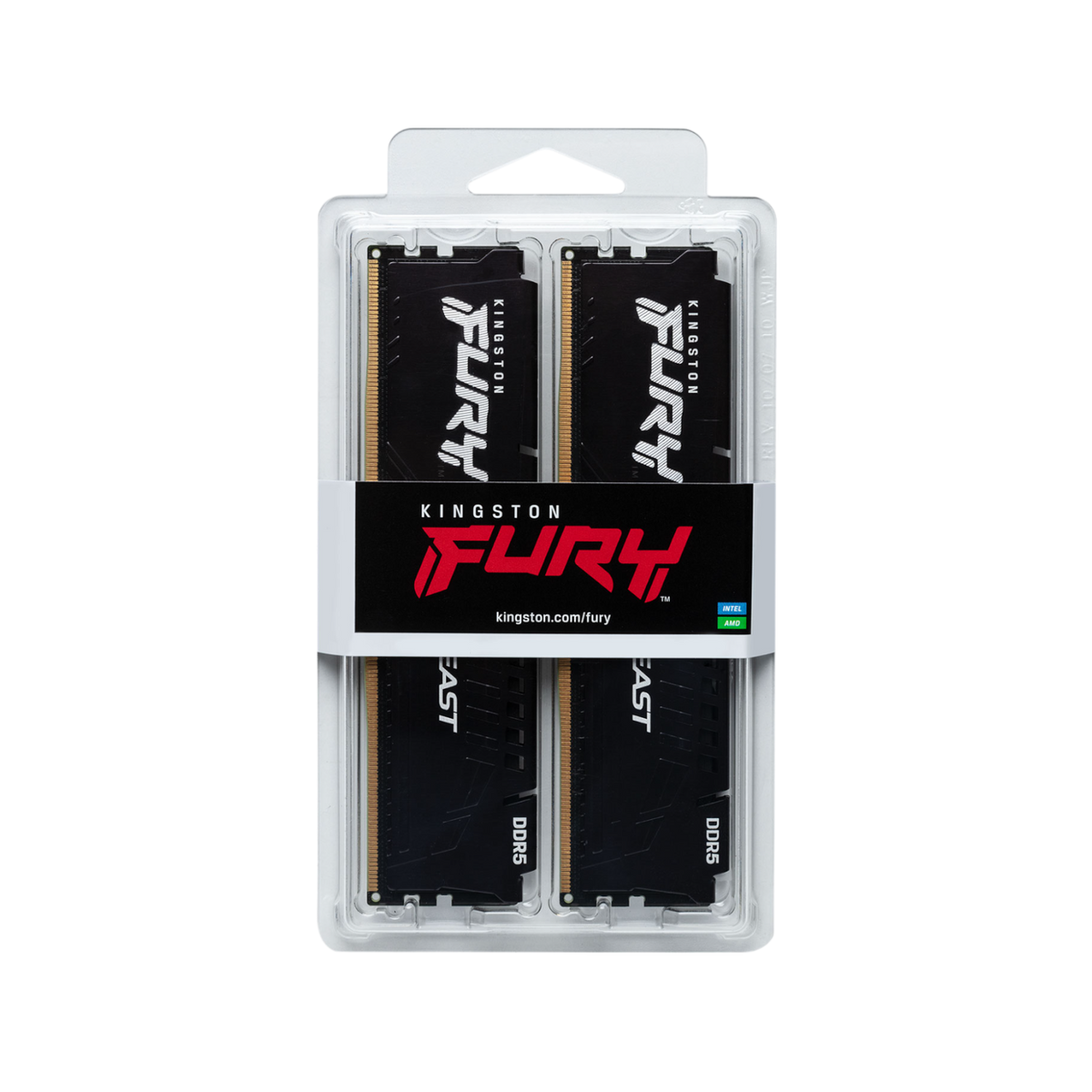 Pamięć RAM Kingston Fury Beast DDR5 64GB (2x32GB) 5600MHz CL40 XMP Black.