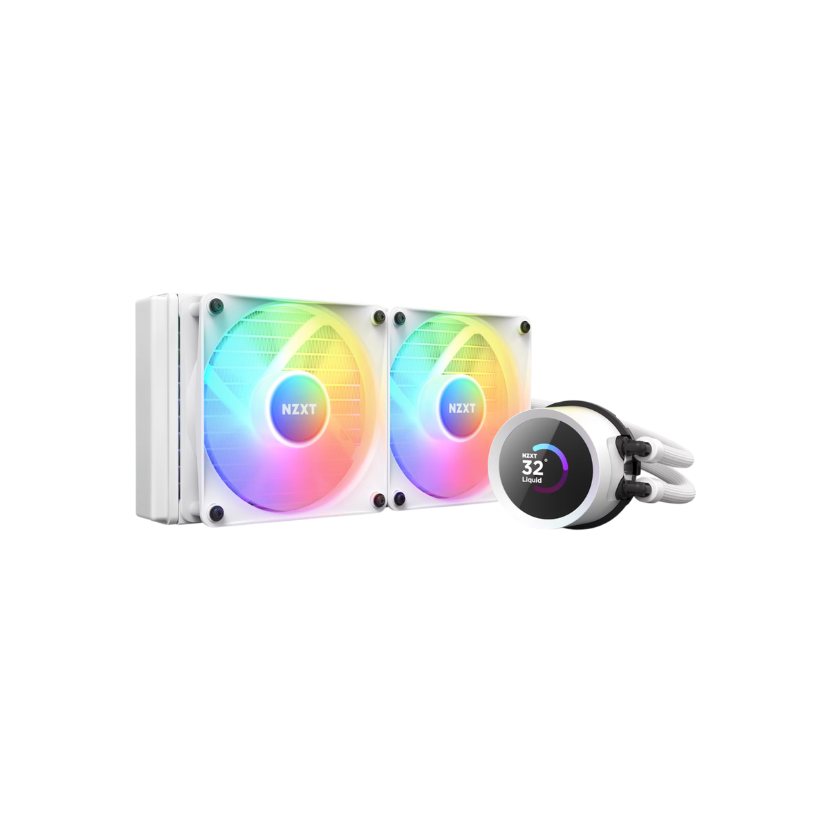Chłodzenie CPU NZXT Kraken 240 RGB LCD Biały.