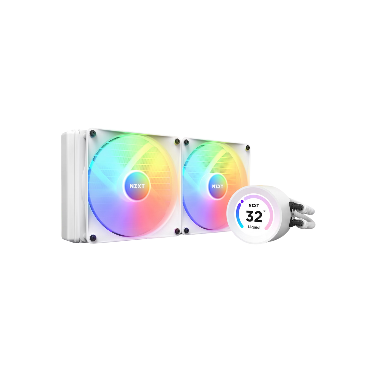 Chłodzenie CPU NZXT Kraken Elite 280 RGB LCD Biały.