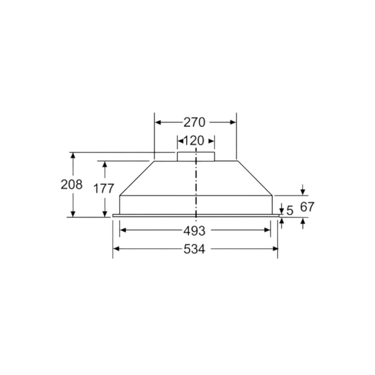 Okap wysepkowy Siemens LB53NAA30 53cm.
