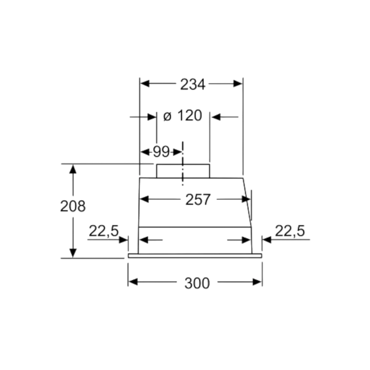Okap wysepkowy Siemens LB53NAA30 53cm.