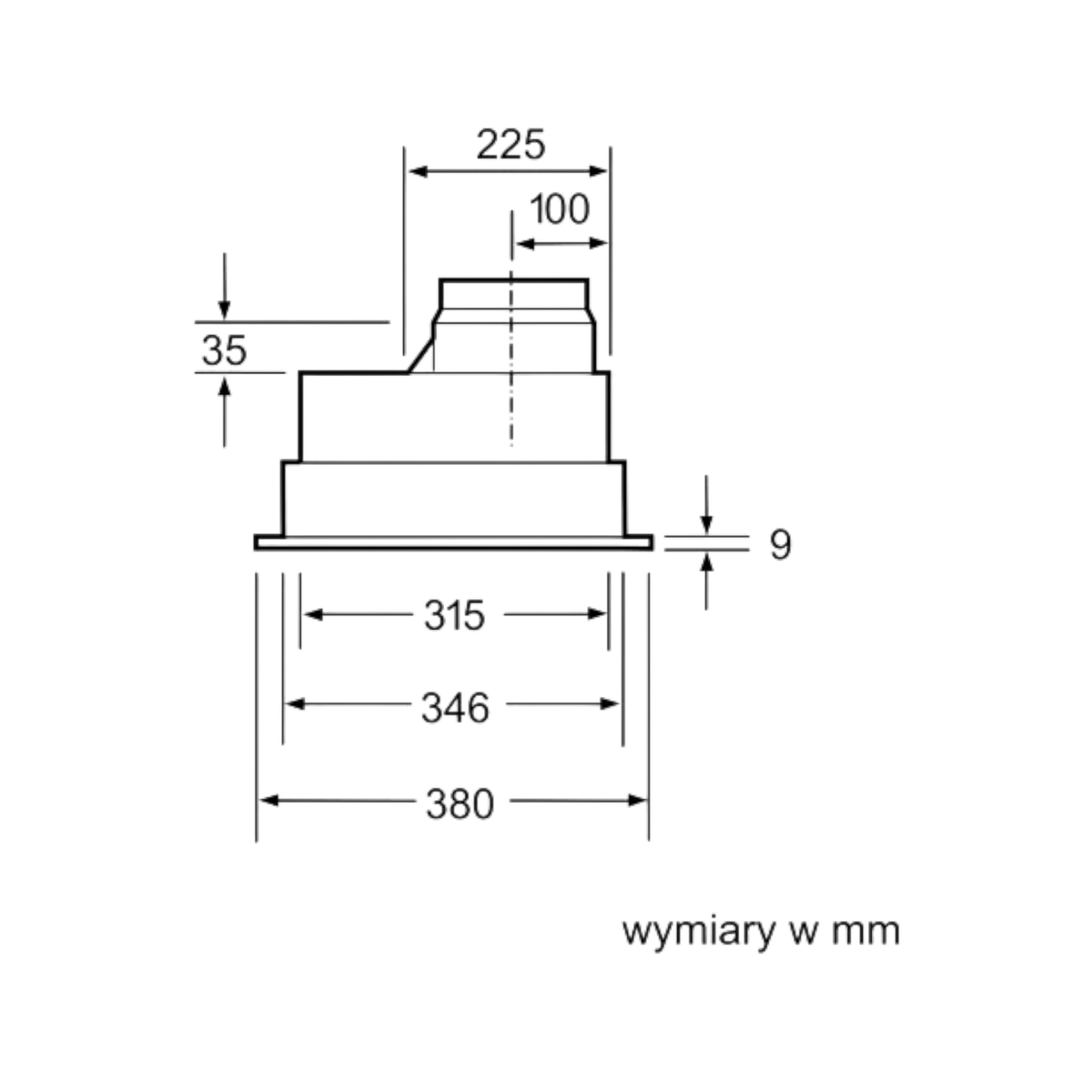 Okap wysepkowy Siemens LB55565 53cm.