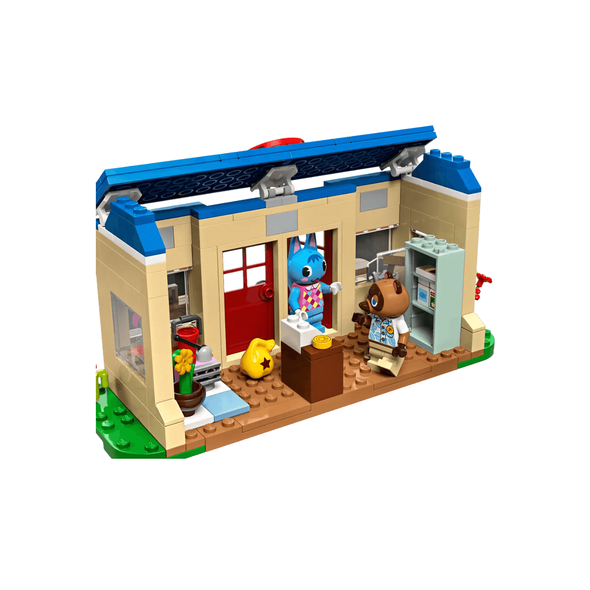 LEGO Animal Crossing Zestaw Nooks Cranny i domek Rosie 77050.
