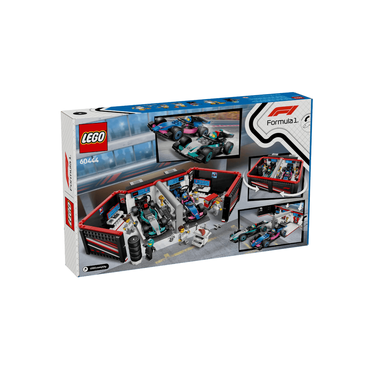 LEGO City Zestaw F1 Garaż i bolidy Mercedes-AMG i Alpine 60444.