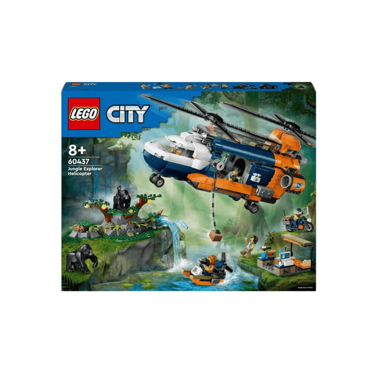 LEGO City Zestaw Helikopter badaczy dżungli w bazie 60437.