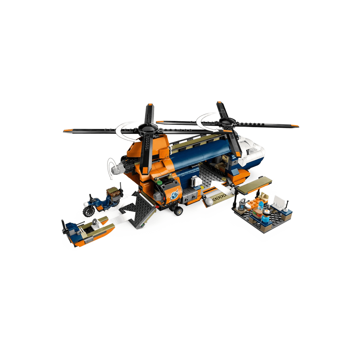 LEGO City Zestaw Helikopter badaczy dżungli w bazie 60437.