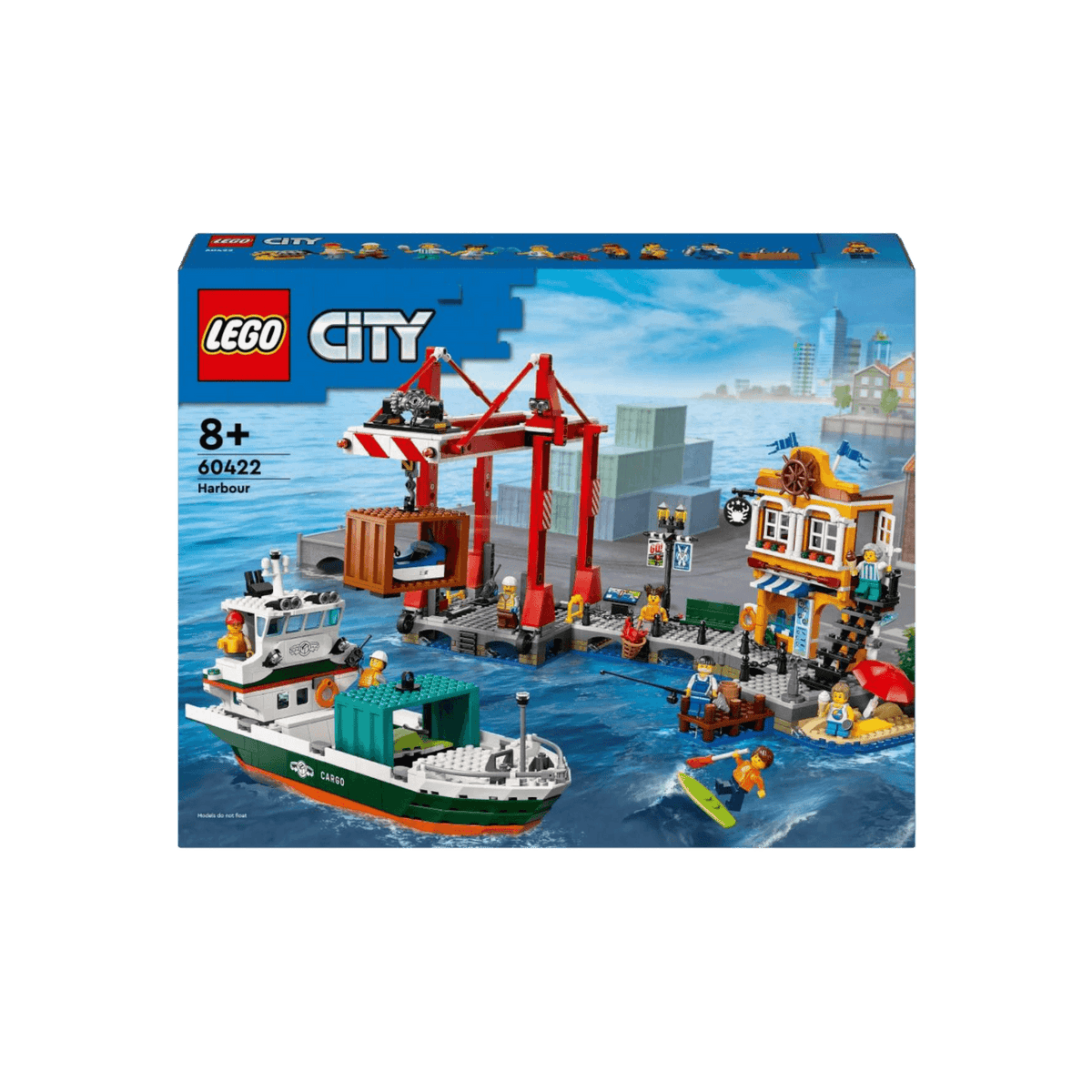 LEGO City Zestaw Nadmorski port ze statkiem towarowym 60422.