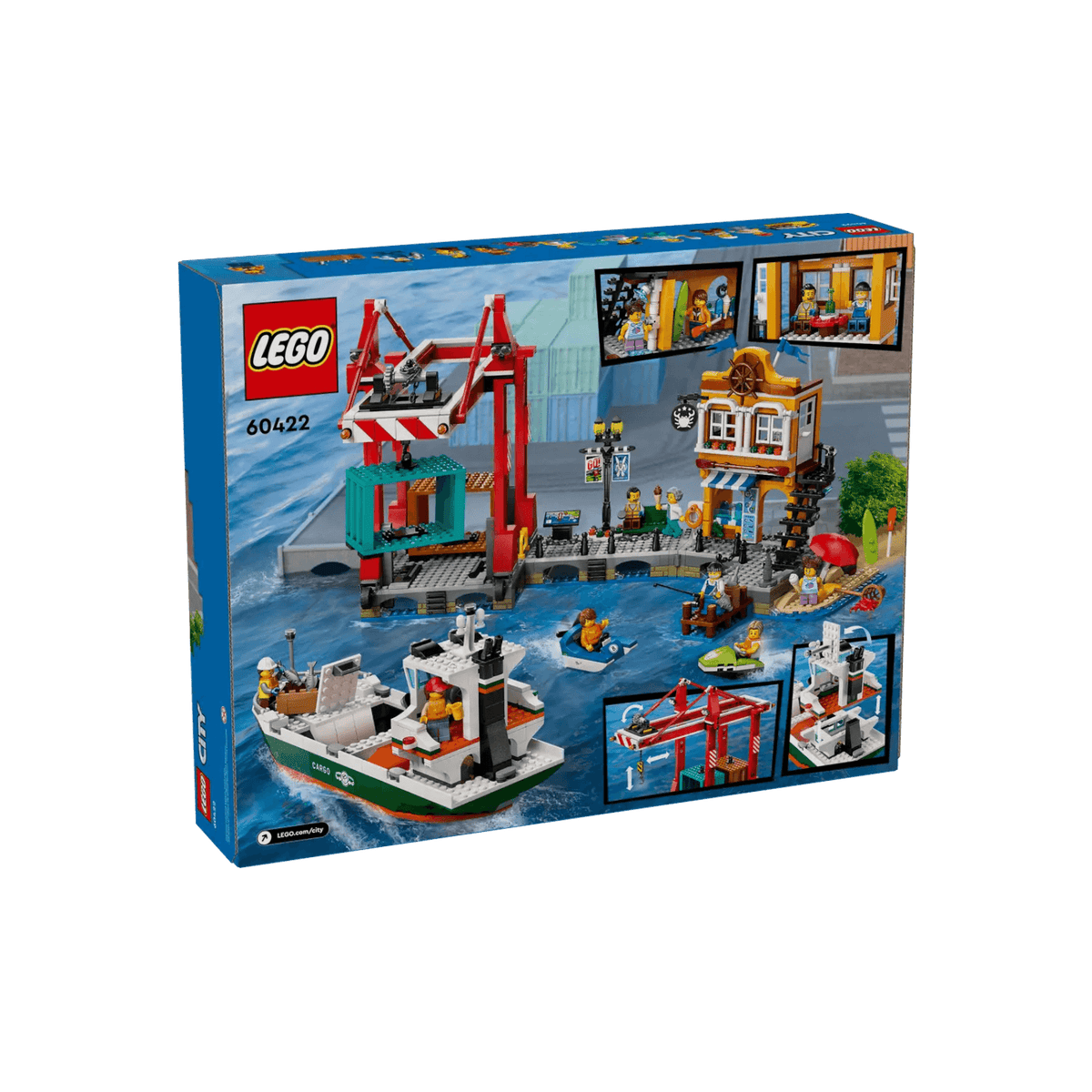 LEGO City Zestaw Nadmorski port ze statkiem towarowym 60422.