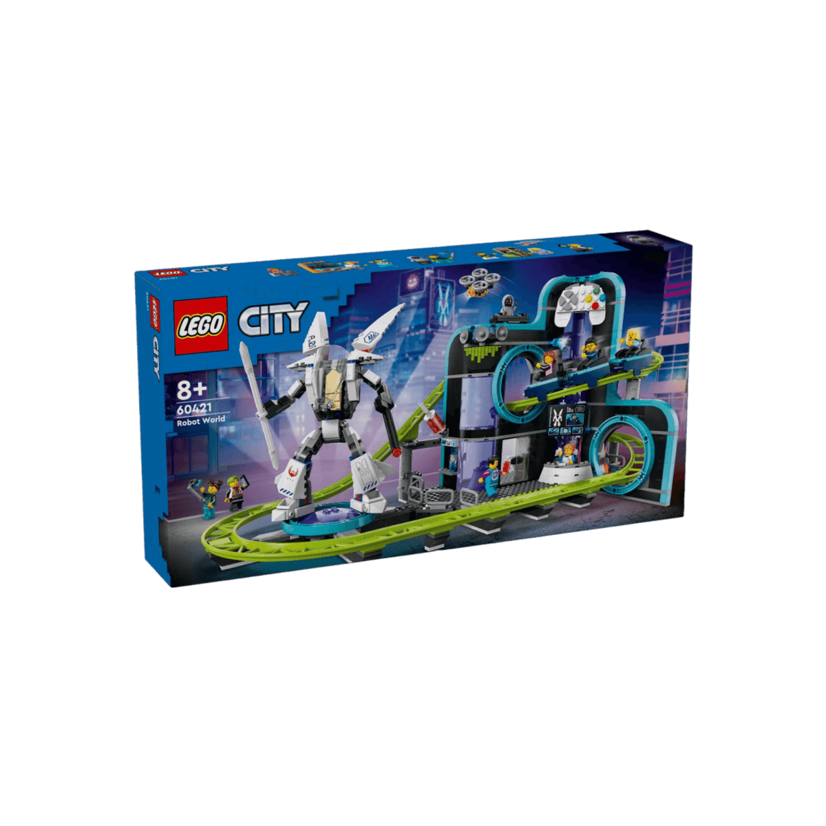 LEGO City Zestaw Park Świat Robotów z rollercoasterem 60421.